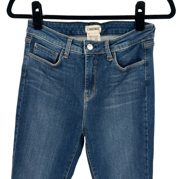 L'Agence Margot Skinny High Rise in Dark Vintage Wash - Picture 4 of 11